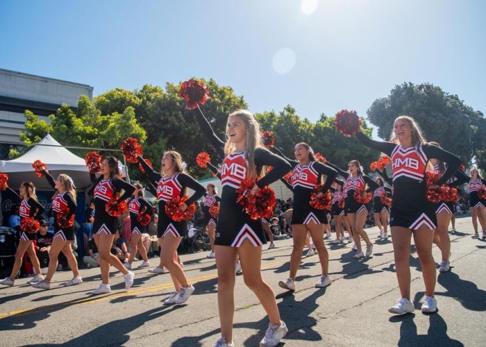 HMB High School cheer squad
